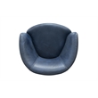 Parker Living Barolo - Vintage Navy All Italian Leather Swivel Club Chair