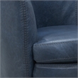 Parker Living Barolo - Vintage Navy All Italian Leather Swivel Club Chair