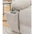 Parker Living Buster Modern Velvet and Yarns Fabric Recliner in Opal Taupe
