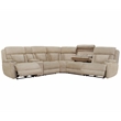 Parker Living Dalton Modern Fabric Reclining Sectional in Beige
