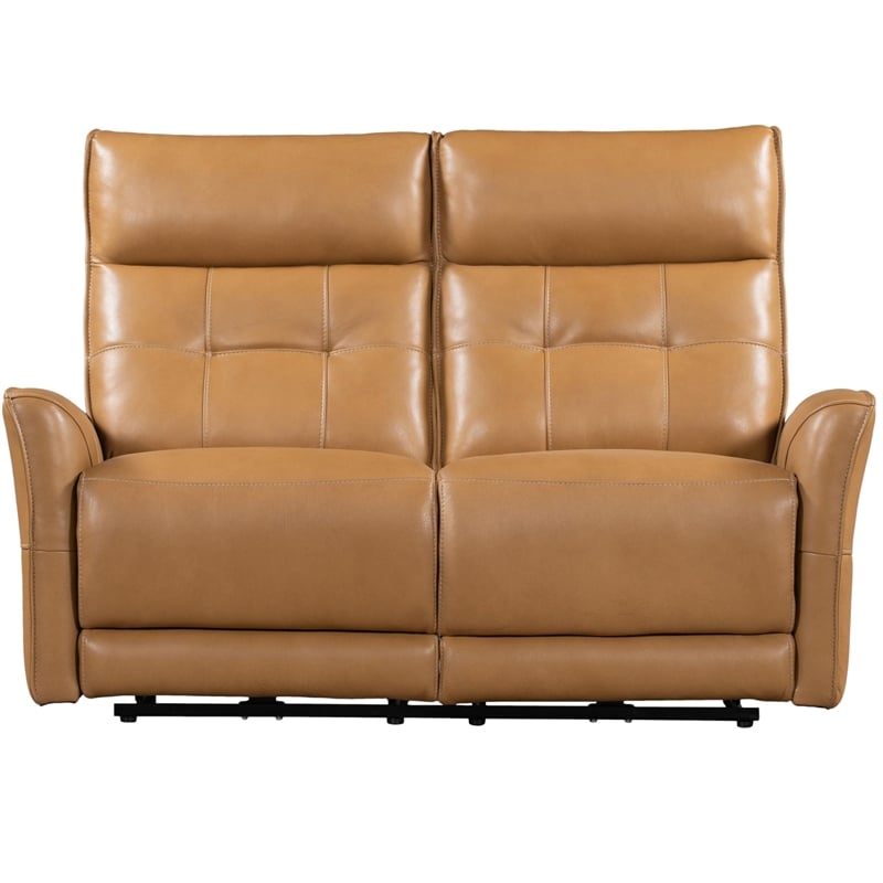 Parker Living Gershwin Leather Zero Gravity Power Reclining Loveseat in Brown