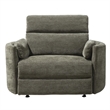 Parker Living Radius Modern Fabric Power Glider Recliner in Krypton Gray