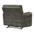Parker Living Radius Modern Fabric Power Glider Recliner in Krypton Gray