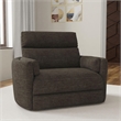 Parker Living Radius Modern Fabric Power Glider Recliner in Krypton Gray