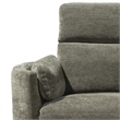 Parker Living Radius Modern Fabric Power Glider Recliner in Krypton Gray