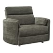 Parker Living Radius Modern Fabric Power Glider Recliner in Krypton Gray