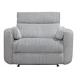 Parker Living Radius Modern Fabric Power Glider Recliner in Mega Gray