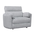 Parker Living Radius Modern Fabric Power Glider Recliner in Mega Gray