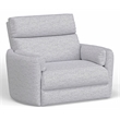 Parker Living Radius Modern Fabric Power Glider Recliner in Mineral Gray