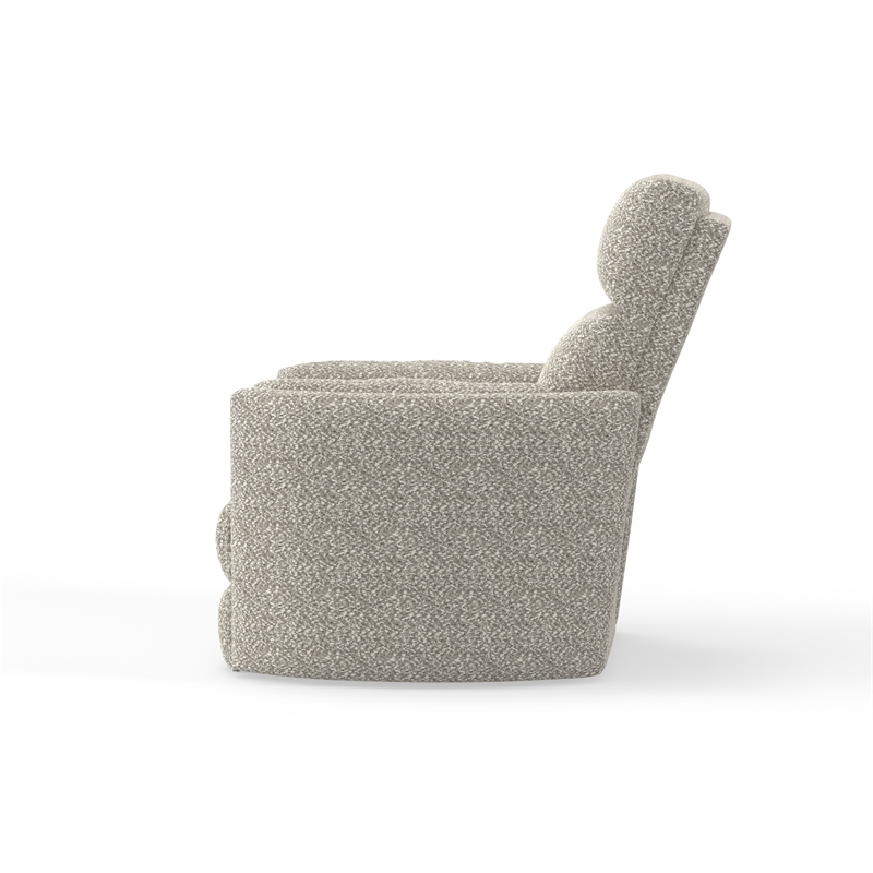 Parker Living Radius Modern Fabric Swivel Glider Recliner in Tatum River Rock
