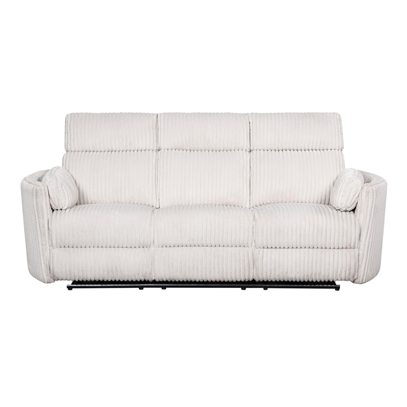 Parker Living Radius Modern Fabric Power Reclining Sofa in Ivory