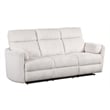 Parker Living Radius Modern Fabric Power Reclining Sofa in Ivory