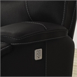 Parker Living Spartacus Modern Faux Leather Reclining Sectional in Black