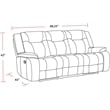 Parker Living Blake Traditional Microfiber Reclining Sofa in Taupe