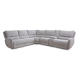 Parker Living Stellar Modern Fabric Reclining Sectional in Gray