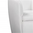 Parker Living Barolo - Snow All Italian Leather Swivel Club Chair