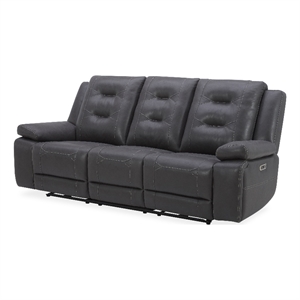 parker living caldwell - tahoe charcoal power reclining sofa p2
