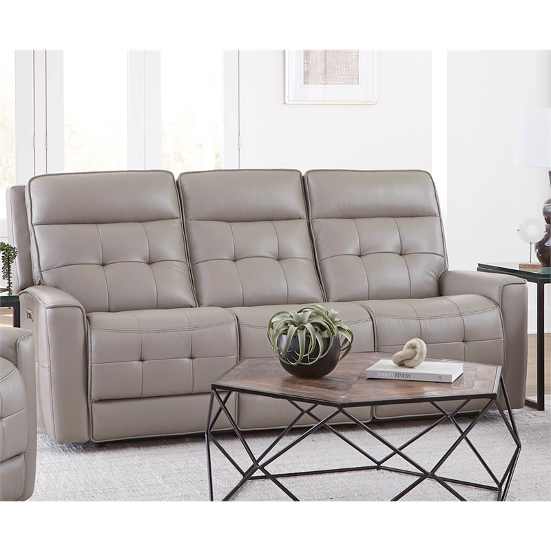 Parker Living Canterbury - Pewter Power Reclining Zero Gravity Sofa P2