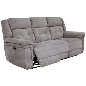 Parker Living Richland Power Recliner Sofa with Power Headrests Bristol Gray