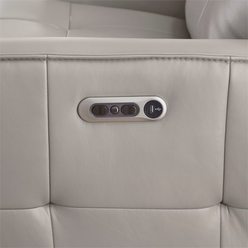 Parker Living Canterbury Pewter Power Reclining Zero Gravity Console Loveseat P2