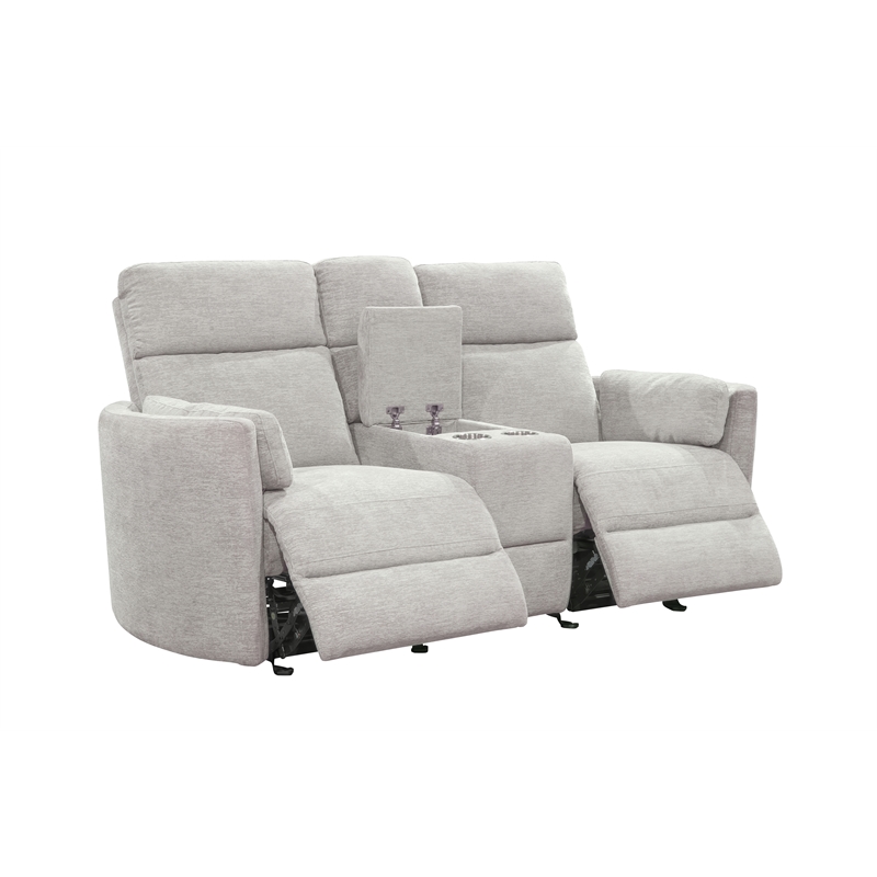 Parker Living Radius - Mineral Power Glider Reclining Console Loveseat