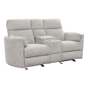 parker living radius - mineral power glider reclining console loveseat