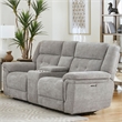 Parker Living Richland - Bristol Grey Power Reclining Console Loveseat P2