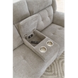 Parker Living Richland - Bristol Grey Power Reclining Console Loveseat P2