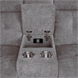 Parker Living Richland - Bristol Grey Power Reclining Console Loveseat P2