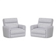 Parker Living Radius Xl Extra Wide Power Glider Recliner in Mineral (Set of 2)