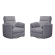 Parker Living Radius - Mega Grey Power Swivel Glider Recliner Two Pack