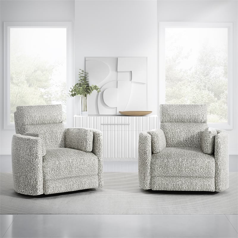 Parker Living Radius - Tatum River Rock Power Swivel Glider Recliner Two Pack