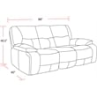 Parker Living Spartacus - Chocolate Power Reclining Sofa Loveseat and Recliner