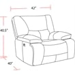 Parker Living Spartacus - Chocolate Power Reclining Sofa Loveseat and Recliner