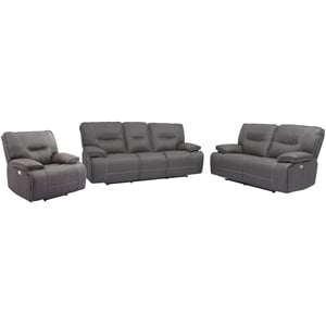Parker Living Spartacus - Haze Power Reclining Sofa Loveseat and Recliner