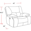 Parker Living Spartacus - Haze Power Reclining Sofa Loveseat and Recliner