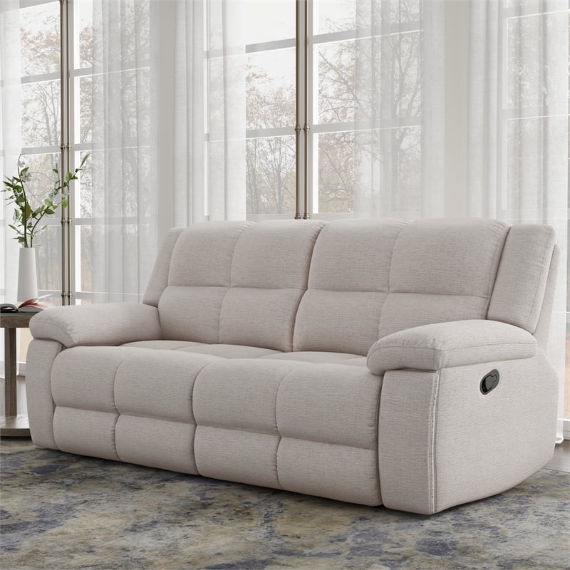 Parker Living Buster - Opal Taupe Manual Reclining Sofa Loveseat and Recliner