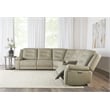 Parker Living Caldwell Tahoe Fog 6 PC Power Sectional with Adjustable Headrests