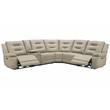 Parker Living Caldwell Tahoe Fog 6 PC Power Sectional with Adjustable Headrests