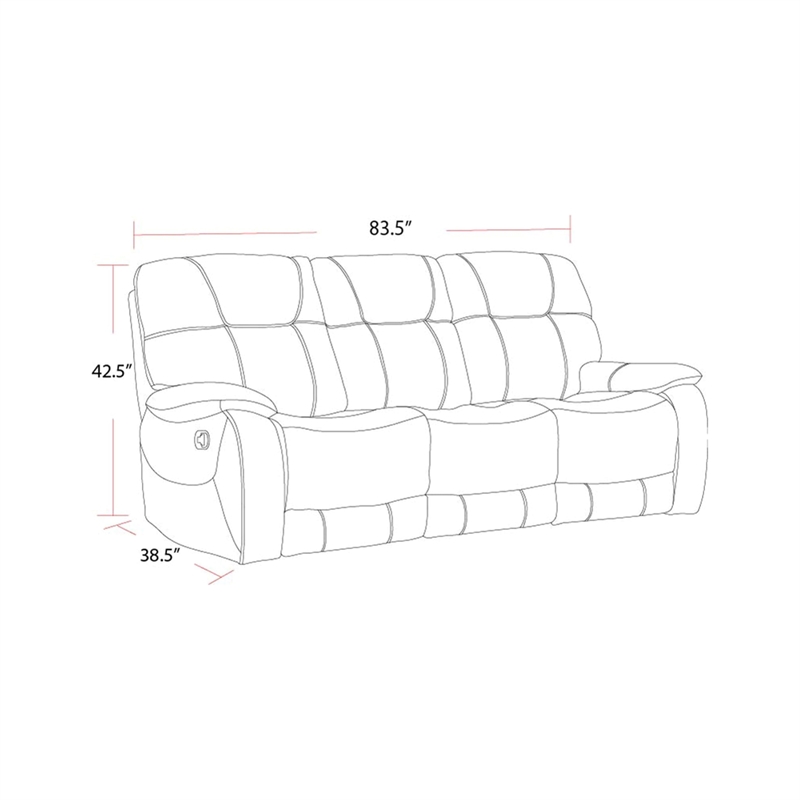 Parker Living Cooper - Shadow Brown Manual Reclining Sofa Loveseat and Recliner