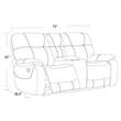Parker Living Cooper - Shadow Brown Manual Reclining Sofa Loveseat and Recliner