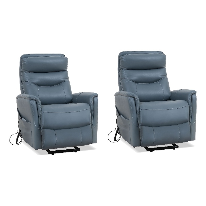 Parker Living Gemini Softy Azure Articulating Headrest Power Lift Recliner 2Pack