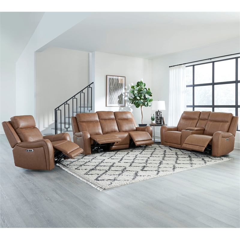 Parker Living Haywood - Butternut Power Reclining Sofa Loveseat and Recliner