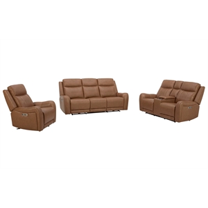 Parker Living Haywood - Butternut Power Reclining Sofa Loveseat and Recliner
