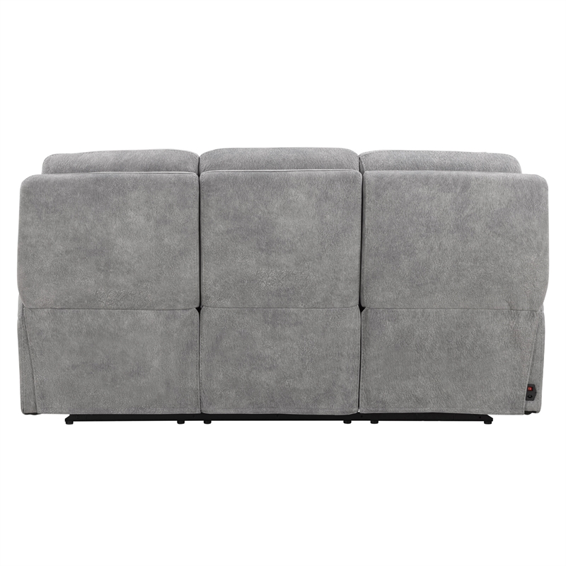 Parker Living Linus - Hudson Grey Power Reclining Sofa Loveseat and Recliner