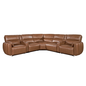 Parker Living Modesto Sable 7PC Power Adjustable Headrests Reclining Sectional