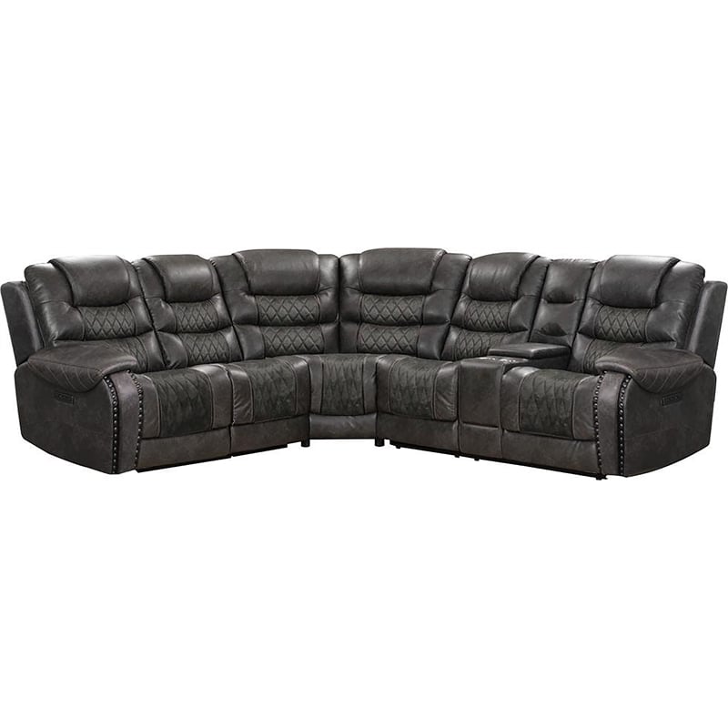Parker Living Outlaw Stallion 6PC Power Reclining Sectional with Drop Down Table
