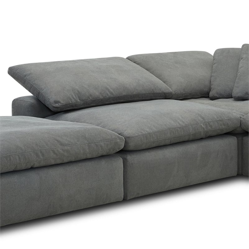 Parker Living Exhale - Mathis Thunder 5 Piece Modular Sectional
