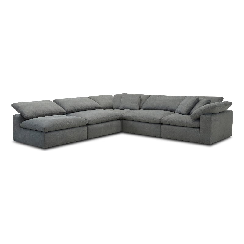 Parker Living Exhale - Mathis Thunder 5 Piece Modular Sectional