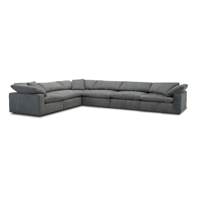 Parker Living Exhale - Mathis Thunder 6 Piece Modular Sectional